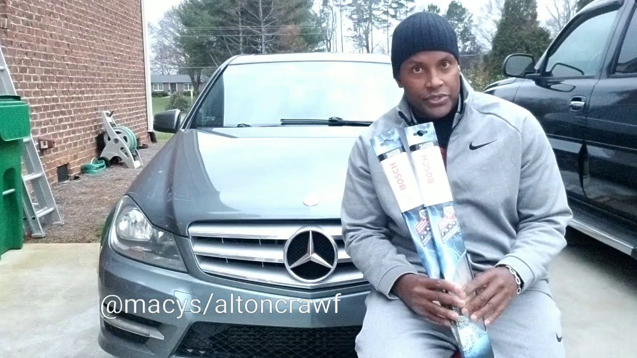 Щётки стеклоочистителя - Mercedes-Benz - Как снять и заменить щётки стеклоочистителя своими рукам...
