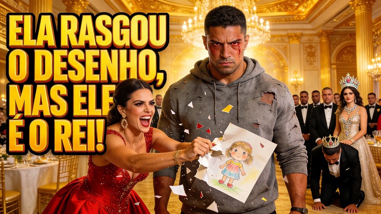 Ela rasgou o desenho da minha filha, mas não sabia que eu sou o Rei do Império! 👑🎨