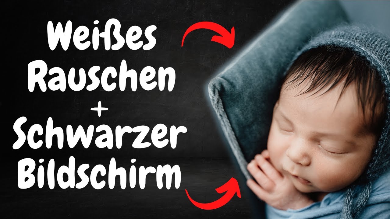 ✈💤 Tiefenhaartrockner mit weißem Rauschen zum Schlafen schwarzem Bildschirm 10h