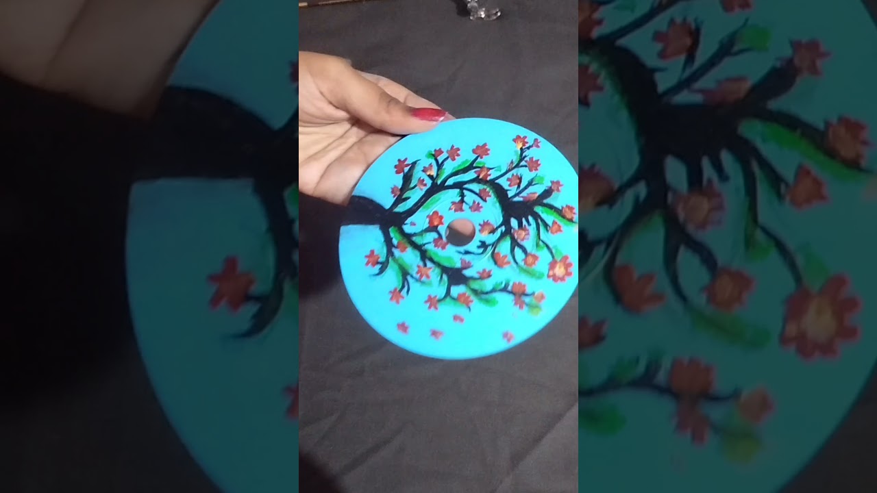 Waste CD reuse | simple and easy crafts | Best Out Of Waste - DIY #diy #craft #diyideas #painting