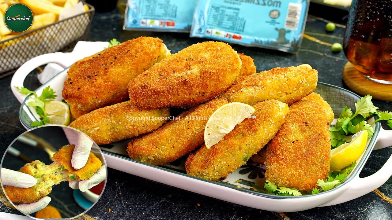 Potato Chicken Cheese Cutlets Recipe by SooperChef