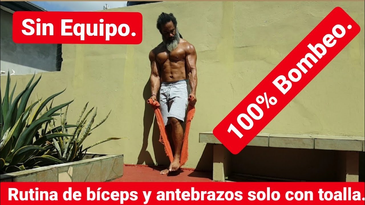 Épico entreno en Casa para bíceps y antebrazos solo con una toalla.