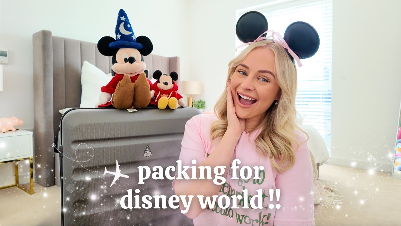 PACK WITH ME: DISNEY WORLD! 🐭💖 outfits, accessories & park essentials you NEED!