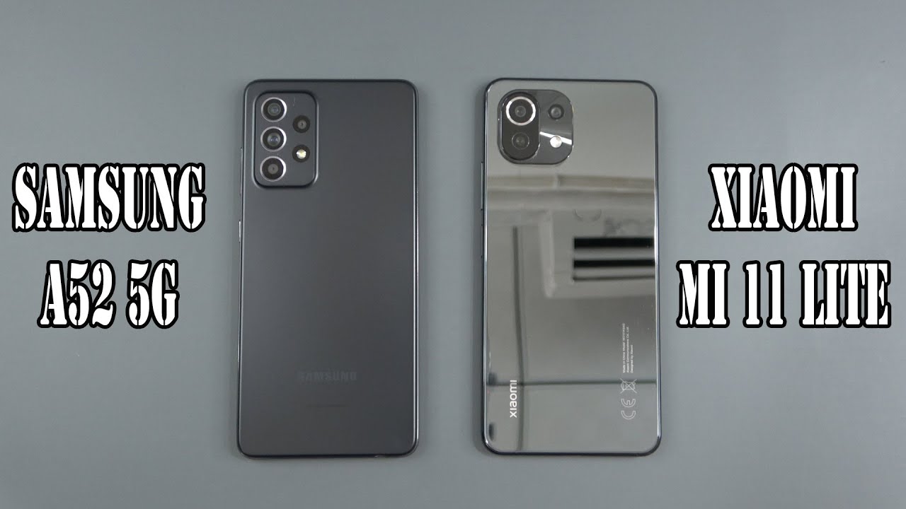 Samsung Galaxy A52 5G vs Xiaomi Mi 11 Lite 4G | SpeedTest and Camera comparison