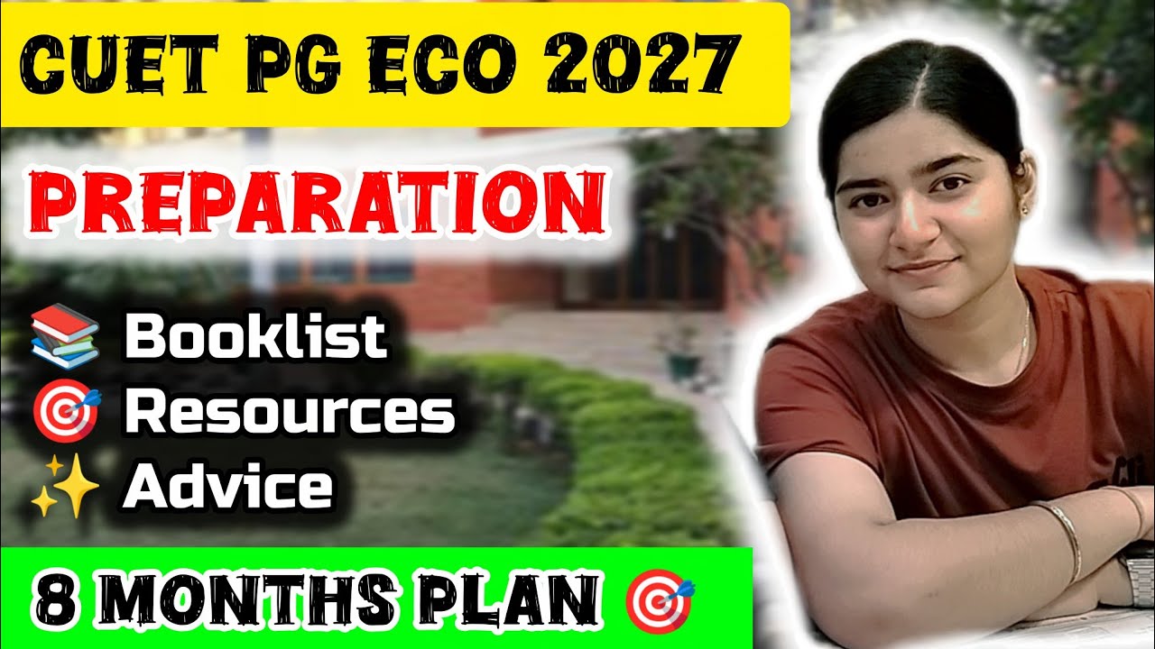 CUET PG 2027 🎯PREPARATION PLAN || Booklist 📚 Time allocation ✨#cuetpg #dse #cuetpgeconomics