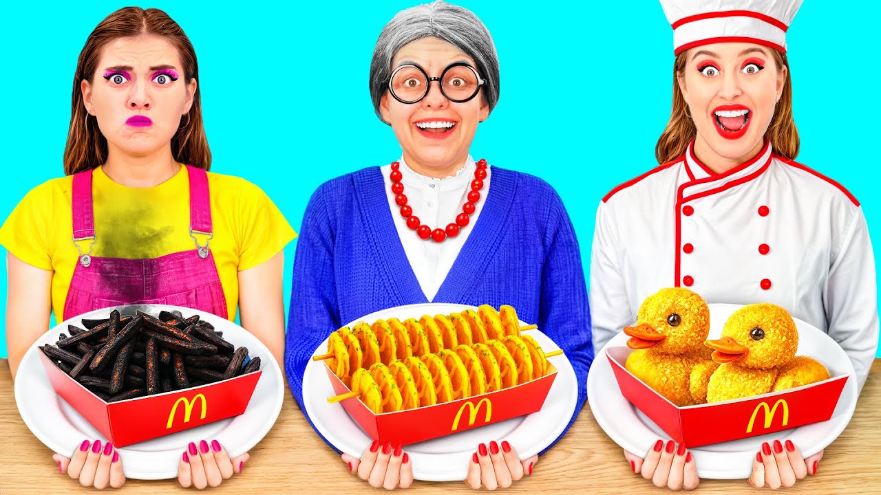 Кулинарный Челлендж: Я против Бабушки | Сумасшедший Челлендж
