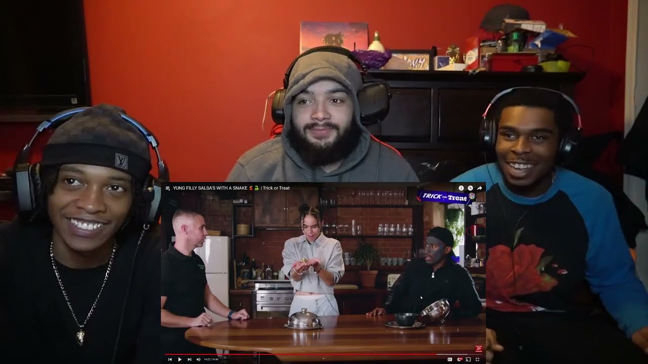 HANDLED IT WELL 😂🤷🏽‍♂️ | AMERICANS REACT TO YUNG FILLY SALSA'S WITH A SNAKE 💃🐍 | TRICK OR TREAT