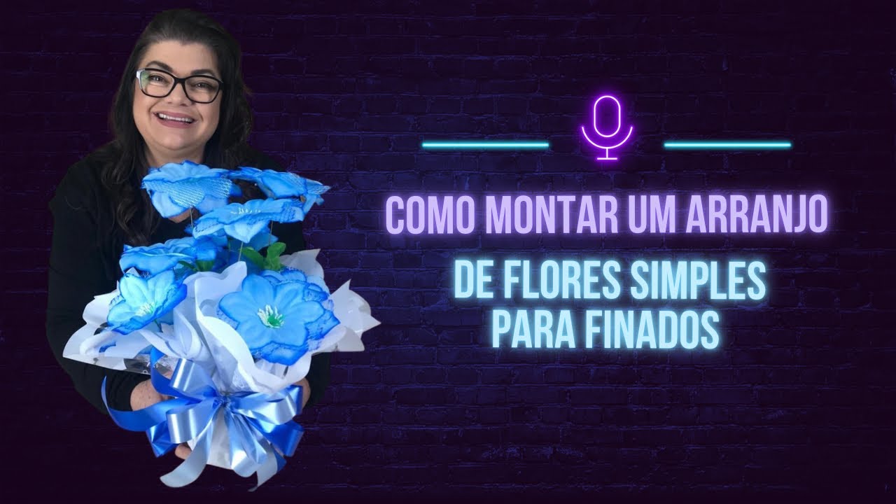 Como montar um arranjo de flores simples para finados
