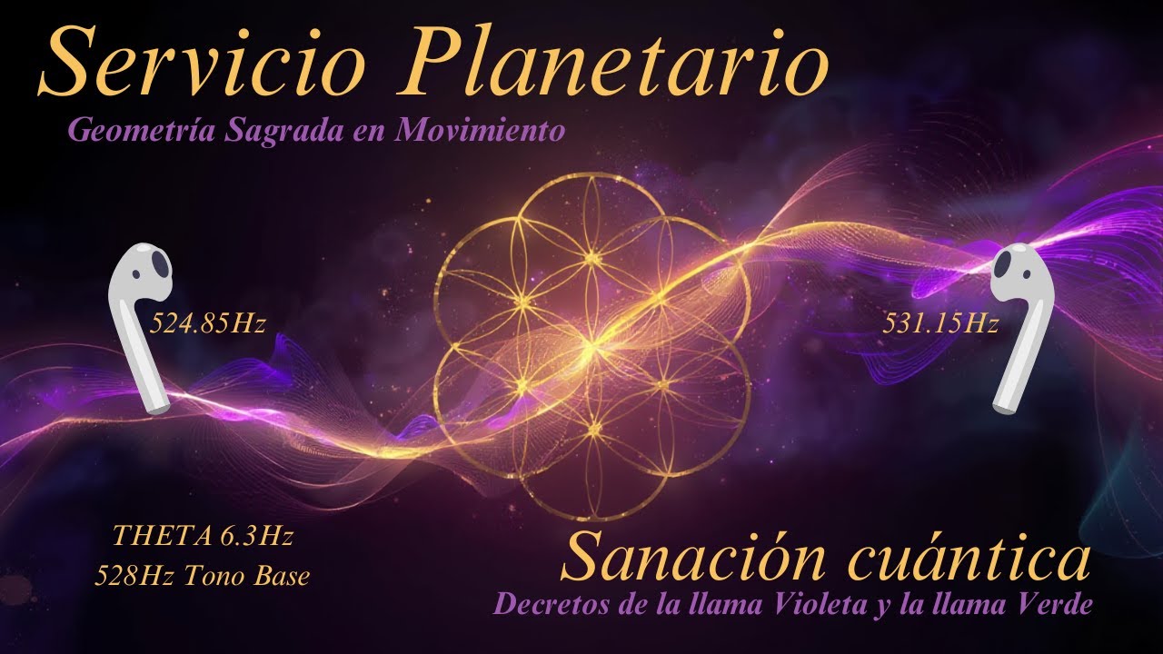🌍✨ SERVICIO PLANETARIO &ndash; SANACI&Oacute;N CU&Aacute;NTICA con la Llama Violeta y la Llama Verde