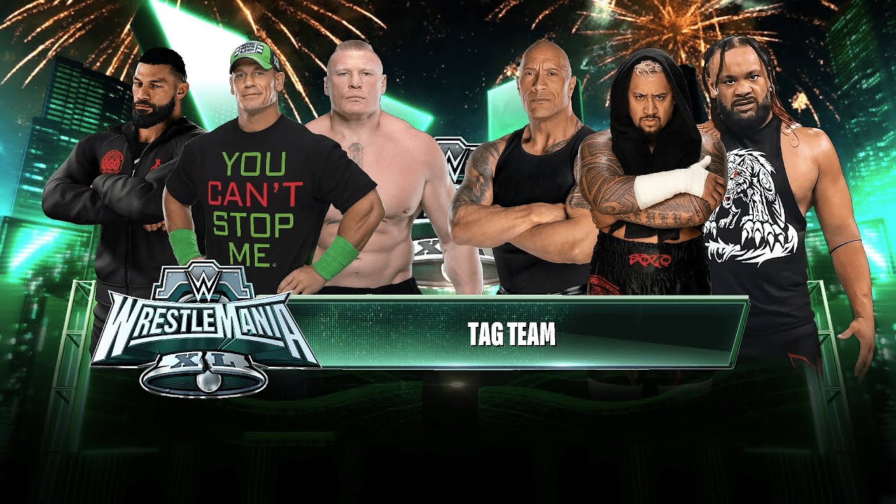 WWE 2K24 Team Roman Reigns, John Cena & Brock Lesnar Vs  Final Boss Bloodline
