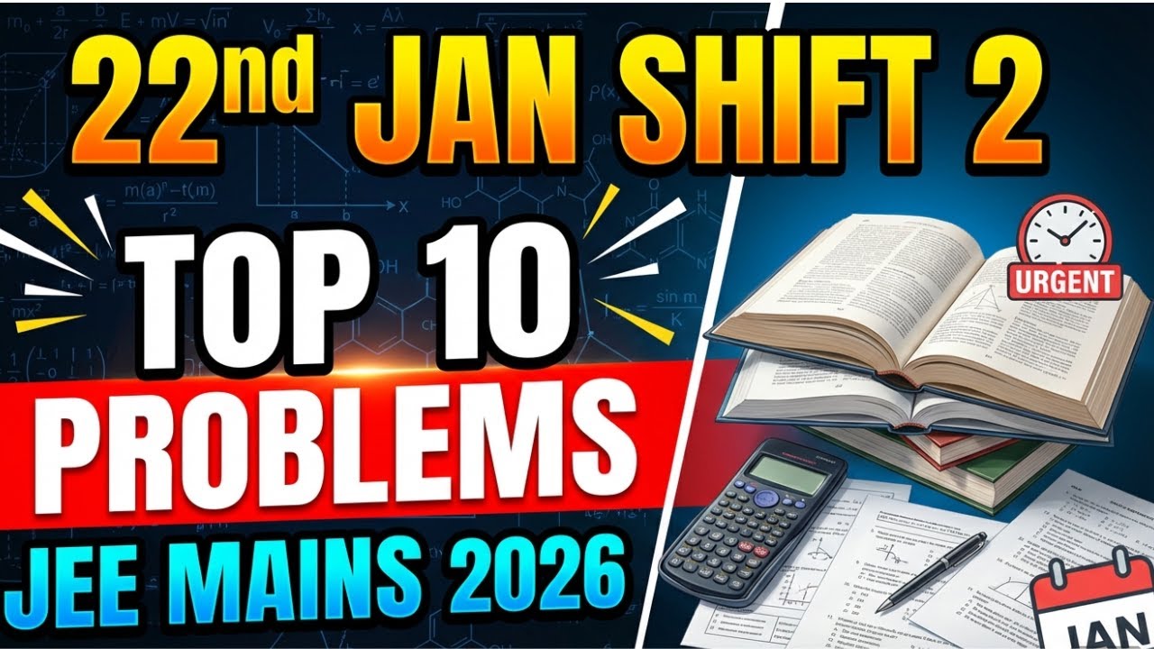 JEE Mains 2026: TOP 10 PROBLEMS 22 JAN SHIFT 2 Solutions | Maths | Easify Minds | Rahul Sir
