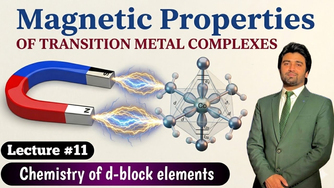 Magnetic Properties of Transition Metal Complexes || Ferromagnetic, Para & Diamagnetic properties