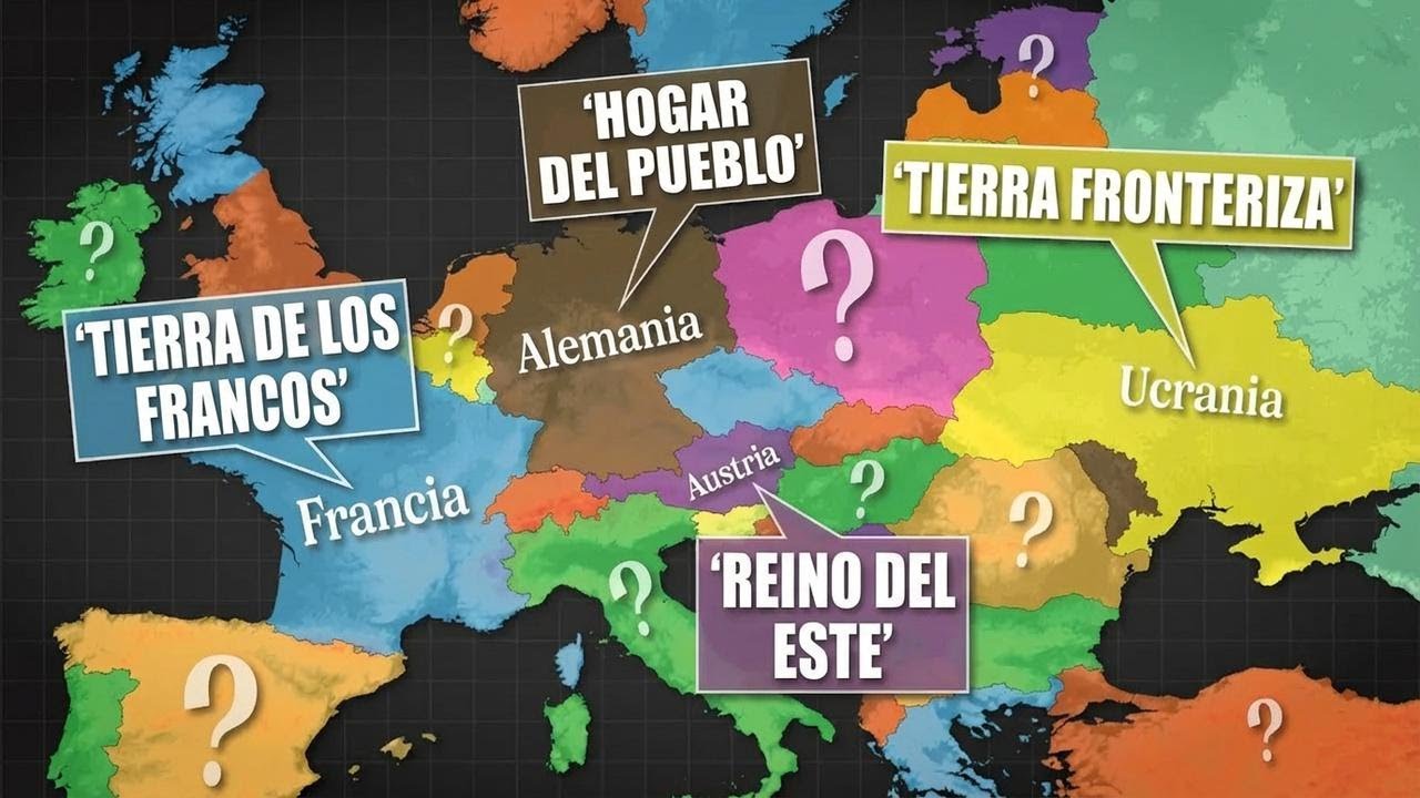 ¿Sabes de dónde vienen y qué significan los nombres de los países europeos?