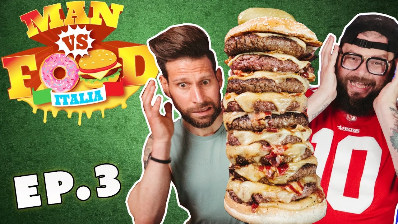 Eagle’s Deli BURGER CHALLENGE 5kg | Man vs Food Italia EP.3 | MochoHf