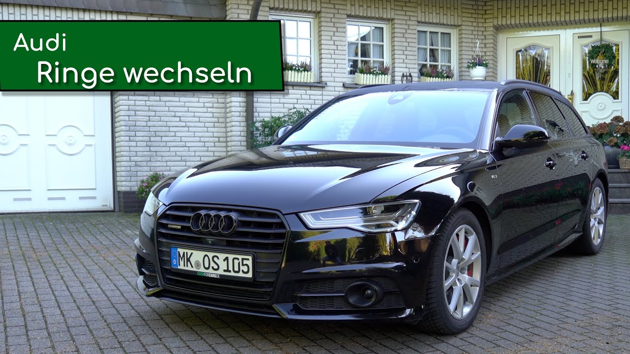 All black everything! Audi Ringe wechseln / entfernen / Schwarze Embleme / Dechrome / Black Edition