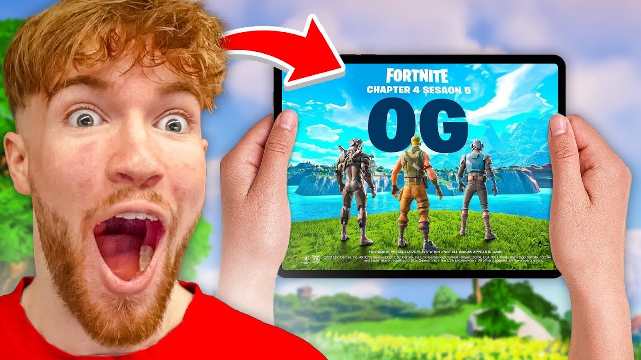ich spiele OG FORTNITE auf dem *IPAD*😱 *FORTNITE MOBILE COMEBACK*