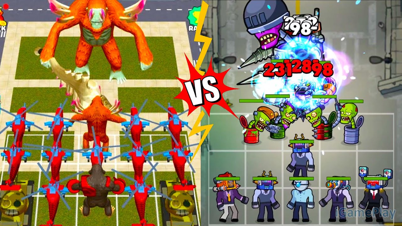 Merge Kaiju KongxGozilla VS ⭐ Merge War Zombie vs Cybermen Merge Simulator Battles
