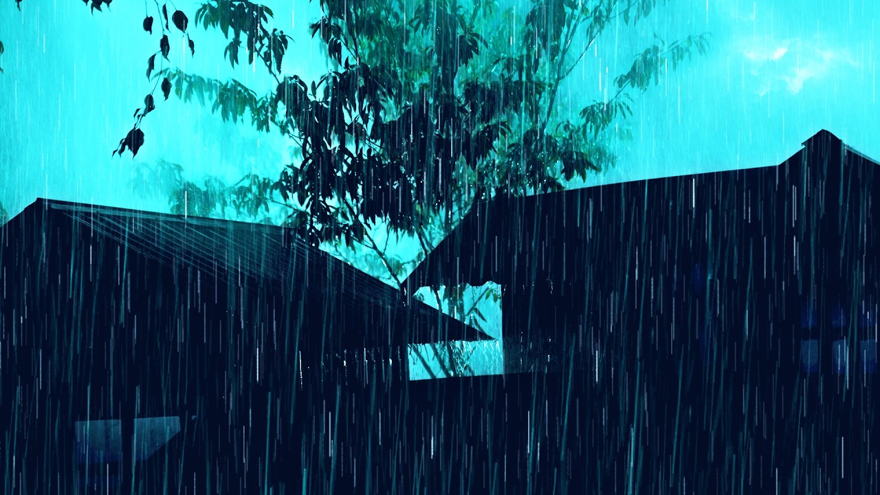Дождь Барабанит По Металлической Крыше ⛈️ Тьма, Освещенная Далеким Громом