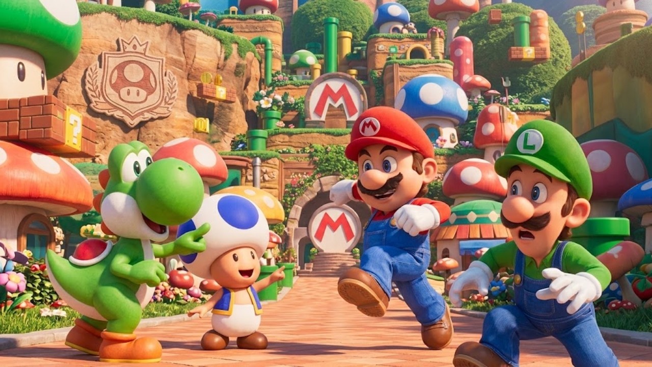 MARIO GALAXY MOVIE  TRÁILER OFICIAL MARIO, LUIGI Y YOSHI EN ENTRENAMIENTO