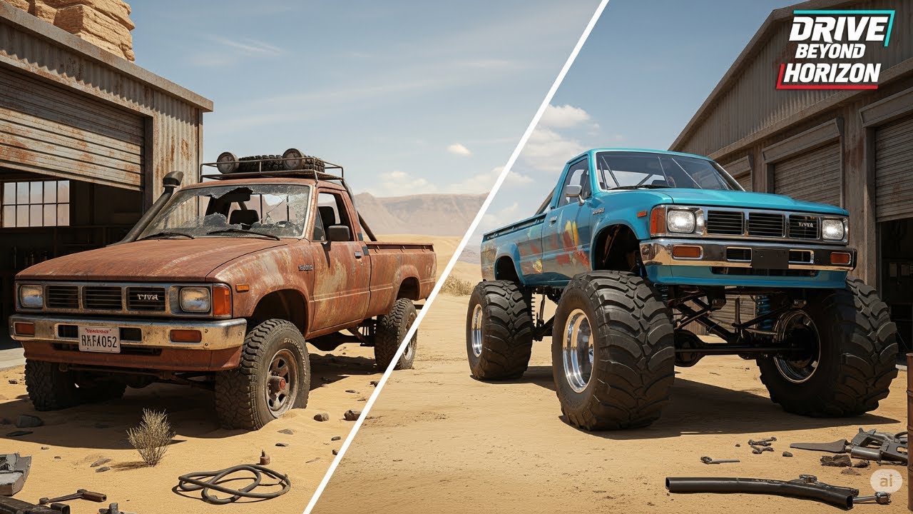 TOYOTA HILUX PICKUP TRUCK FULL RESTORATION - Drive Beyond Horizons @TechnoGamerzOfficial
