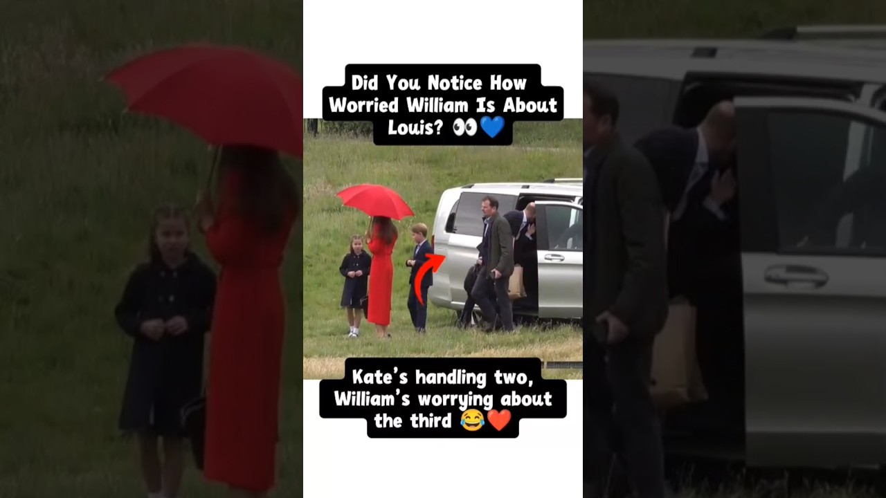 Did You Notice How Worried William Is About Louis? 👀💙#princewilliam #princelouis #britishroyalfamily