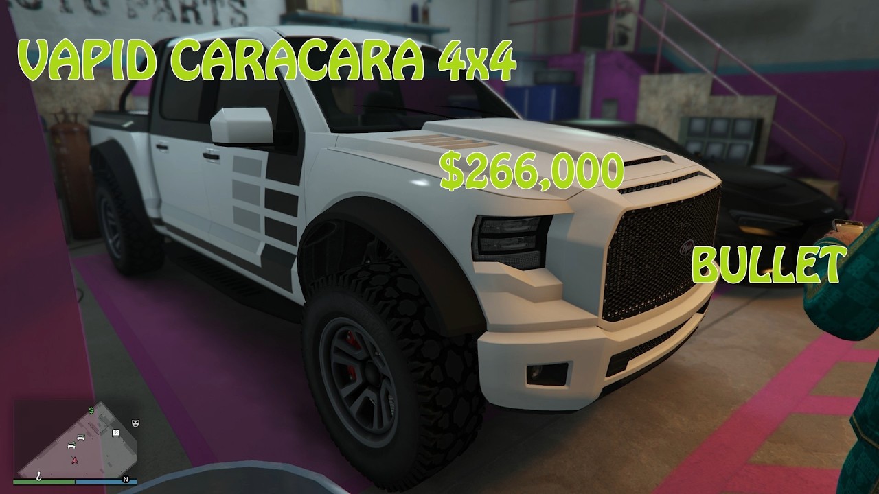 GTA V Salvage Yard, Export Vehicle, Selling the Vapid Caracara 4x4