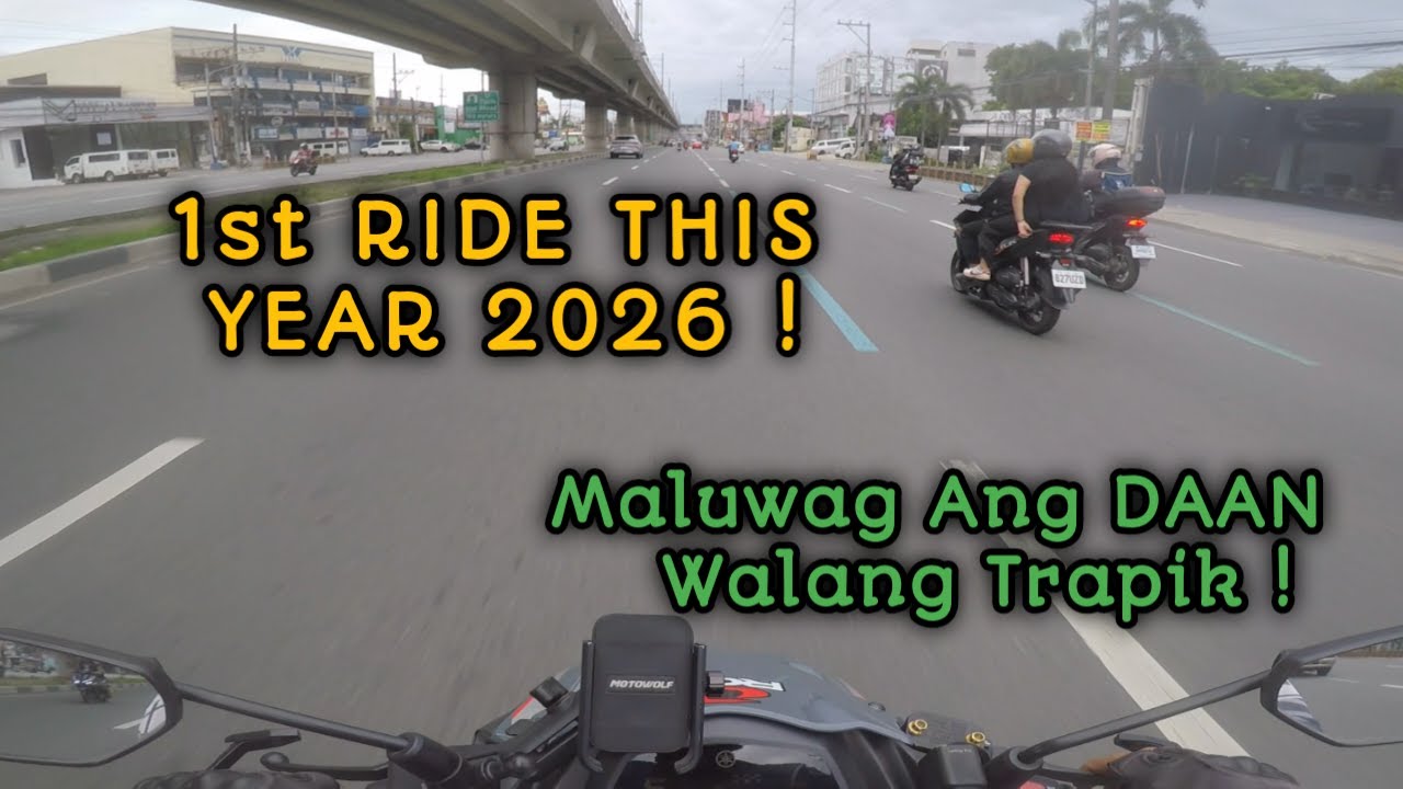 1st RIDE THIS YEAR 2026 ! MALUWAG ANG DAAN ! #motorcycle #motovlog #motovlogger #gopro #yamaha #fyp