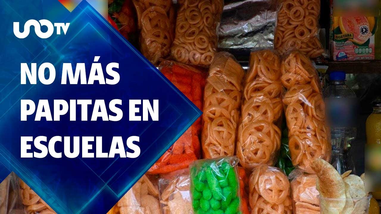 Se prohibe la venta de comida chatarra en escuelas.