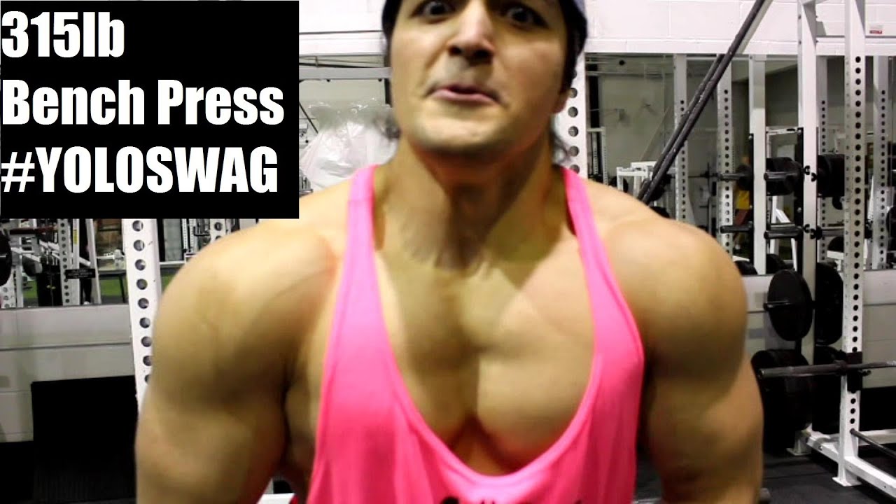 315lbs Bench Press for Reps (@181 lbs): Chest Training 08.01.14