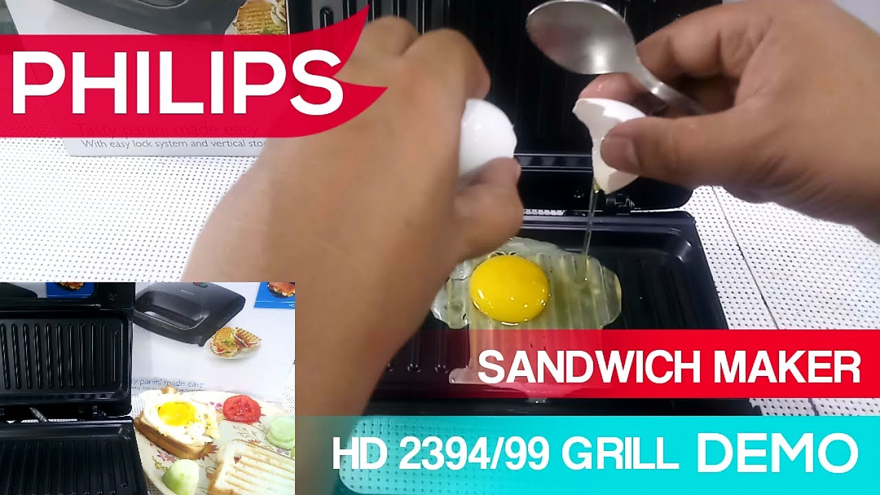 HOW TO USE PHILIPS SANDWICH MAKER SECRET RECIPE REVEALED : PHILIPS SANDWICH MAKER HD 2394 DEMO