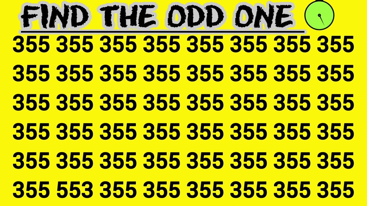 Find The Odd One Out | Test Your Observation Skill |Visual challenge