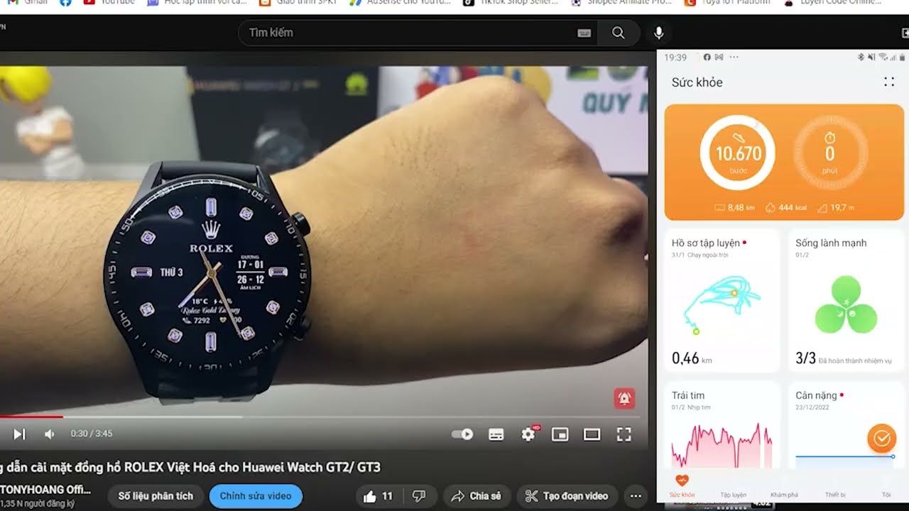 Hướng dẫn cài mặt đồng hồ cho Huawei watch GT/2/3/4/Pro 42/46mm-Fix full lỗi cài đặt