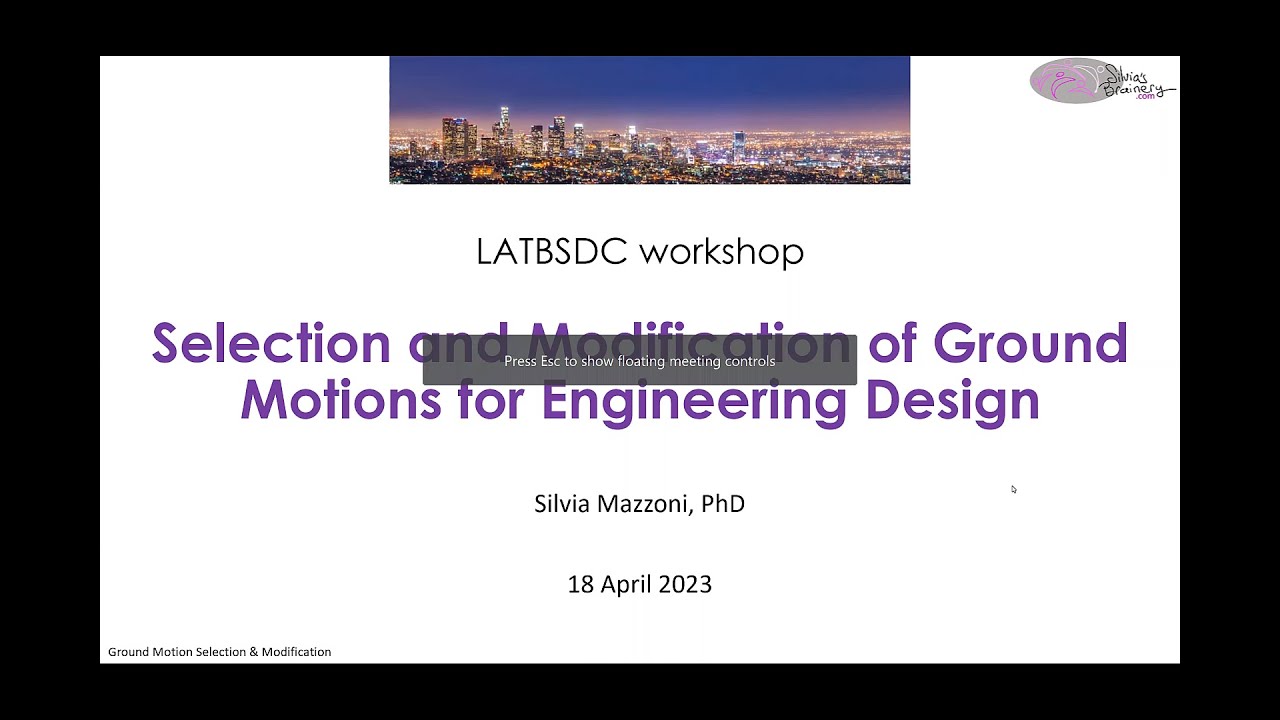 LATBSDC Workshop: Ground-Motion Modification and the Mean Spectrum Modification