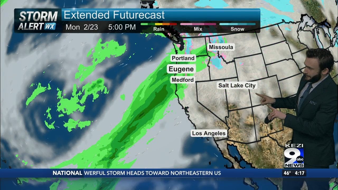 Atmospheric River Continues, Rain ends Tuesday Afternoon