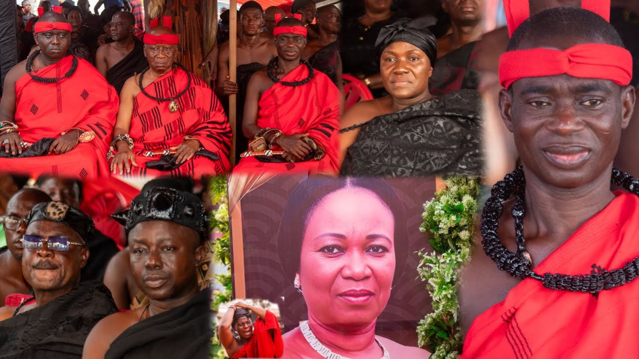 Beautiful🤩Arrival of The Twins Kaasehene & Abodomhene as they mourn😭with Their Tawia Jachiehene