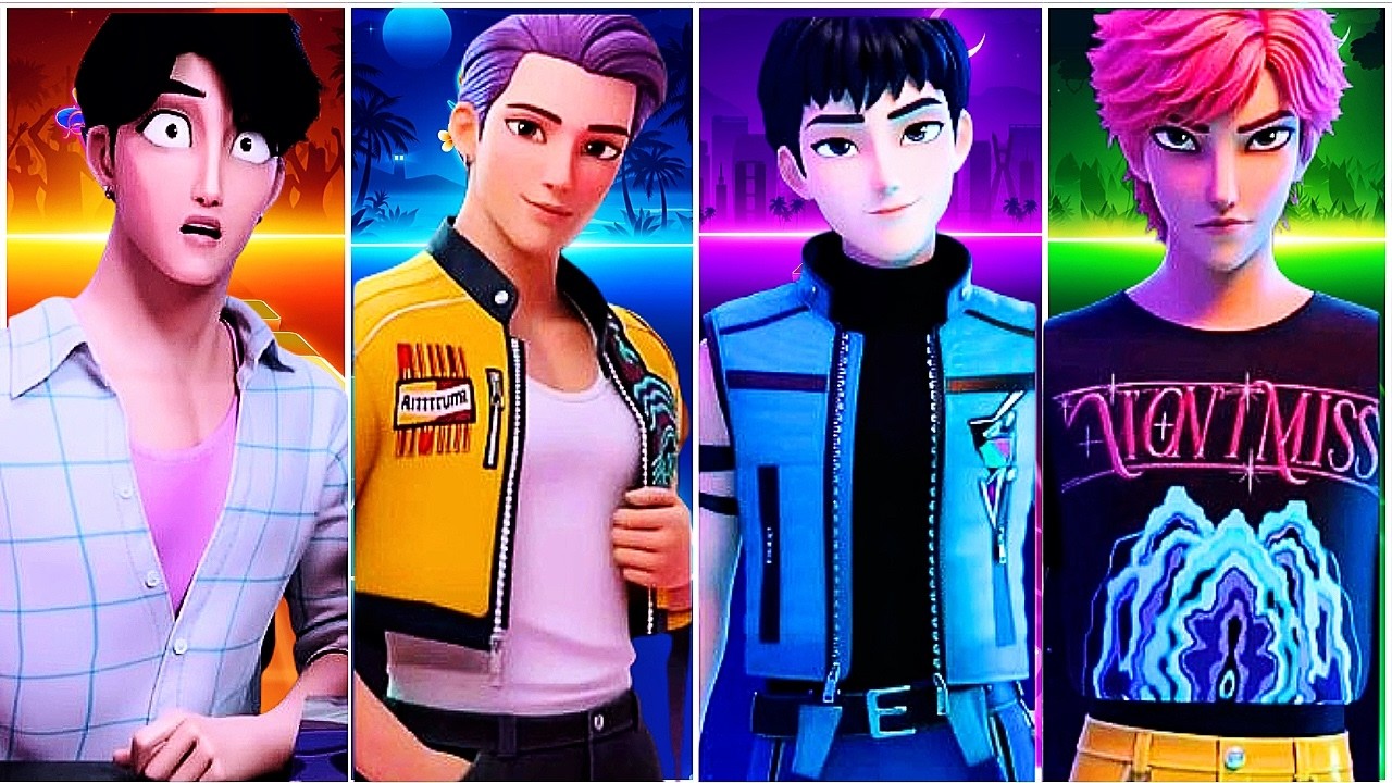 Kpop Demon Hunters Outfit Swap SHOCK 😳 | Rumi, Mira, Zoey & Saja Boys – Tiles Hop Coffin Dance🔥✅