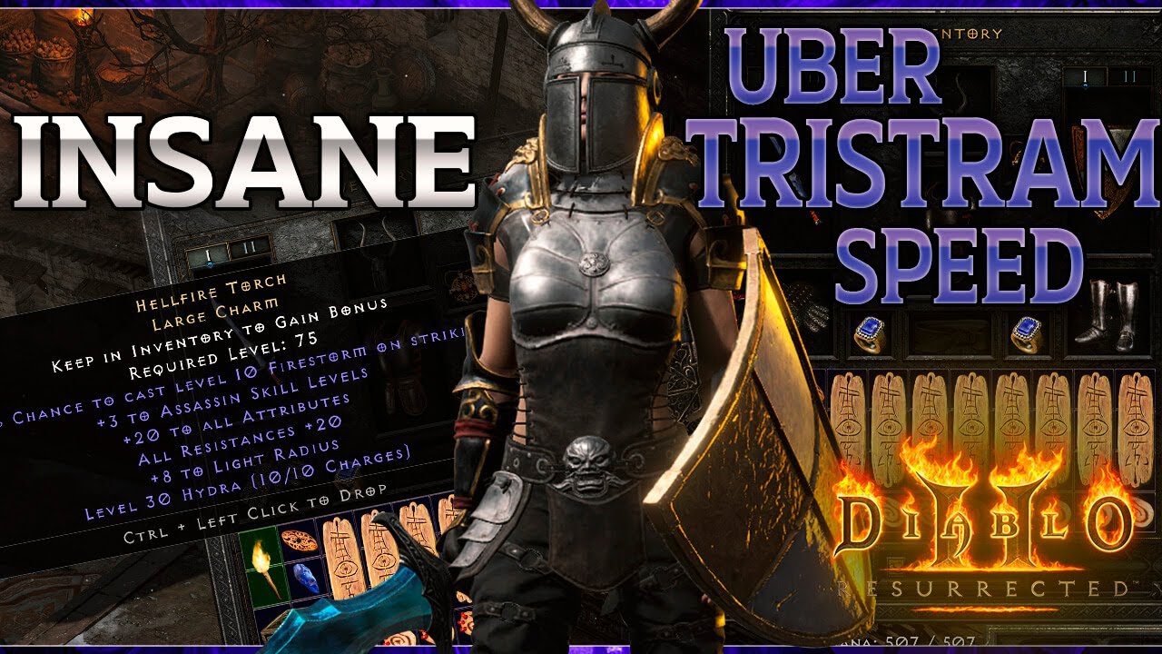 I've NEVER SEEN UBER TRISTRAM MELT so fast - This Uber build is INSANE - Diablo 2 Resurrected