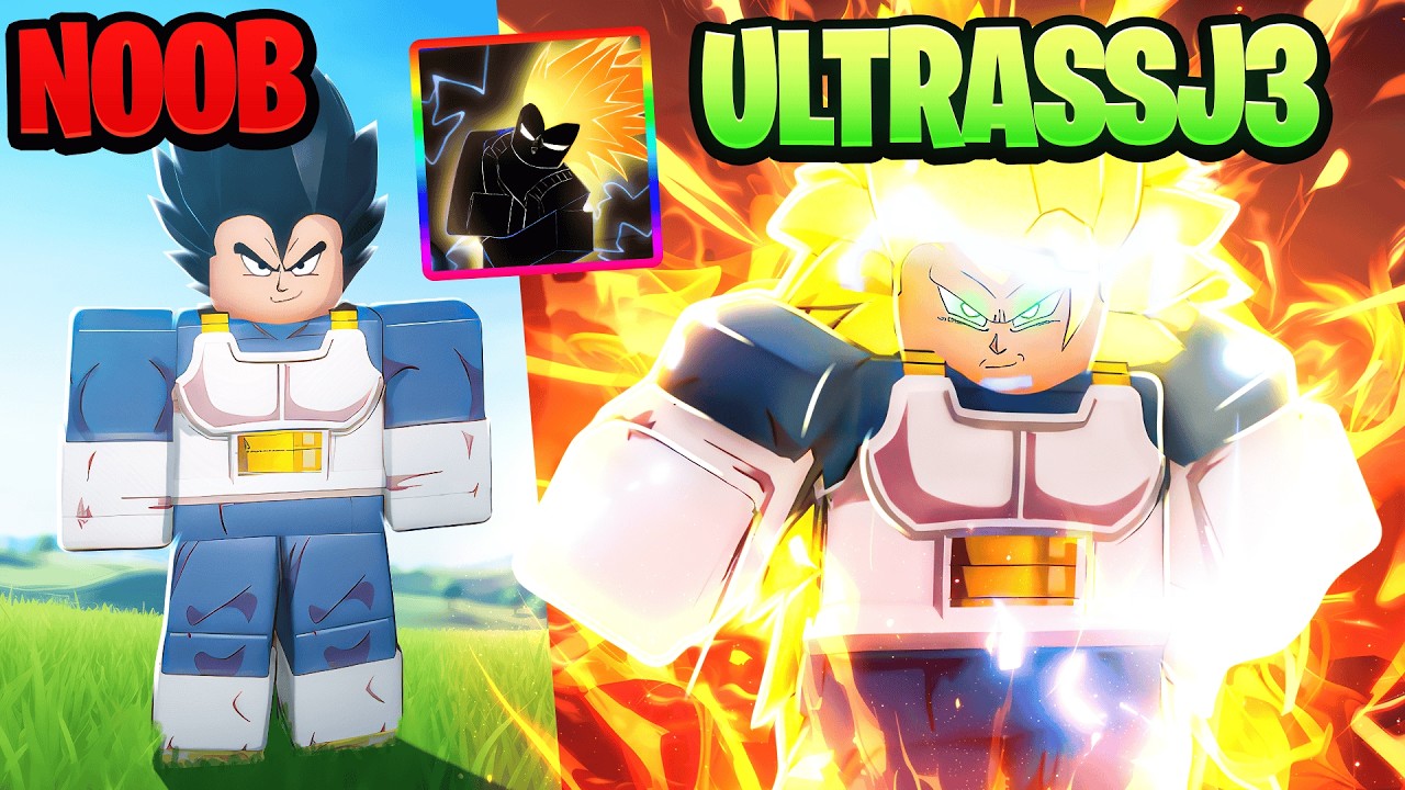 Путь от нуба до ультра SSJ3 VEGETA в лучшей игре Roblox DBZ! (Dragon Soul)