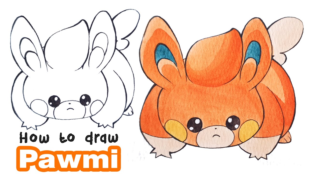 How to draw Pawmi | Pok&eacute;mon