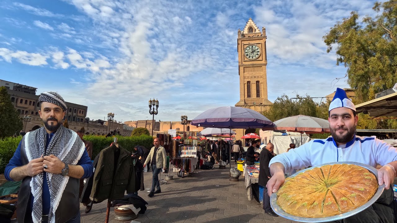 One Day in the Capital of Kurdistan | Bazaar Tour Near the Castle - Iraq