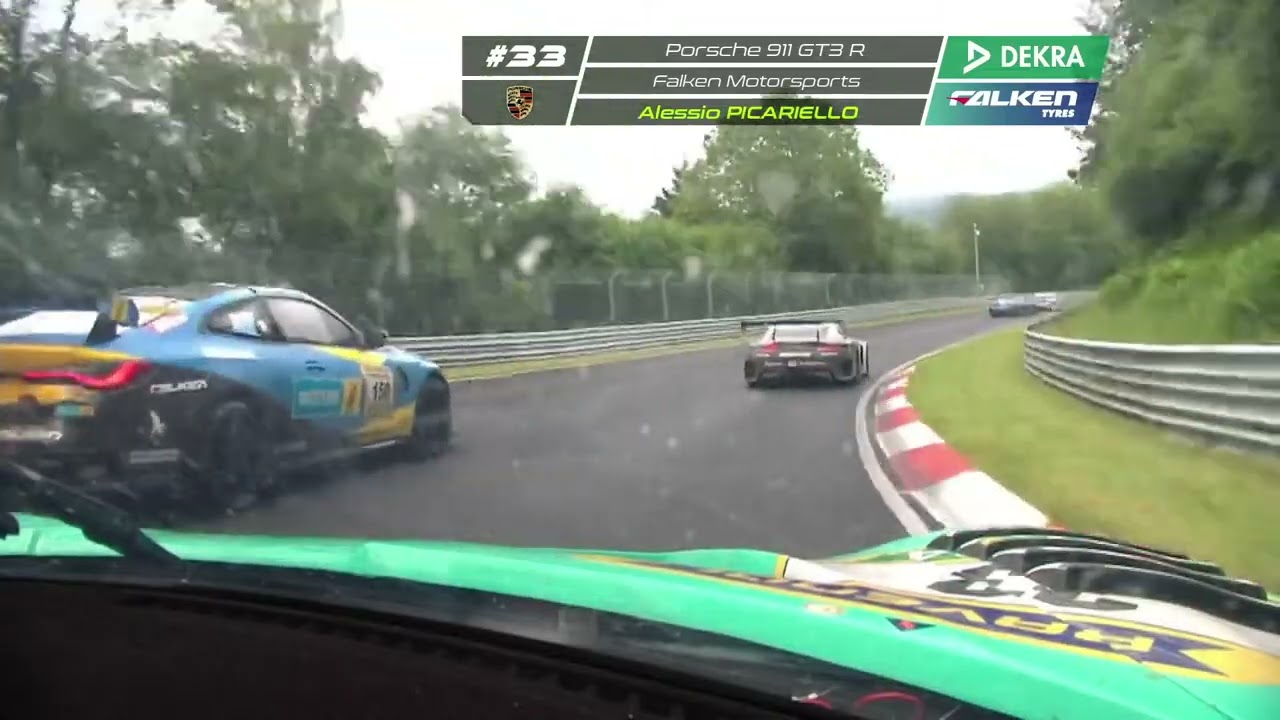 #33 Falken Porsche 24h Nürburgring 2024 2nd Stint to RED FLAG