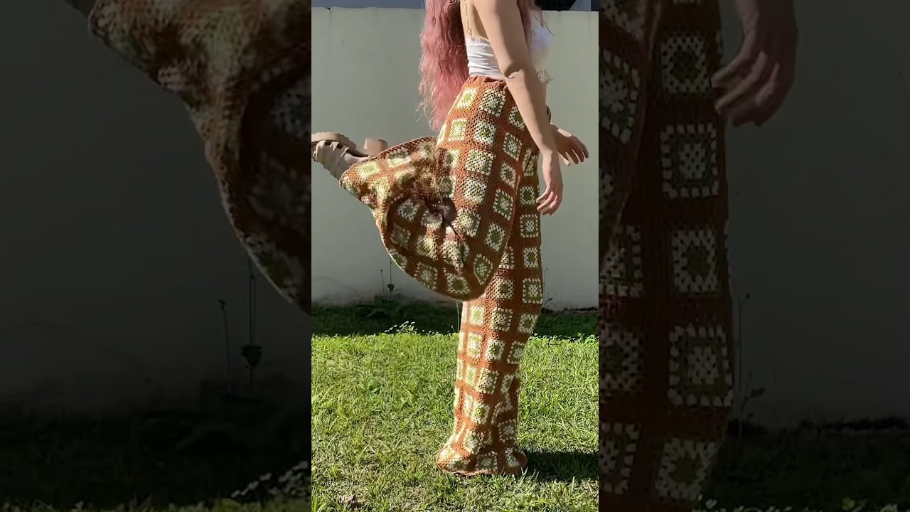 granny square crochet pants, step by step tutorial:)