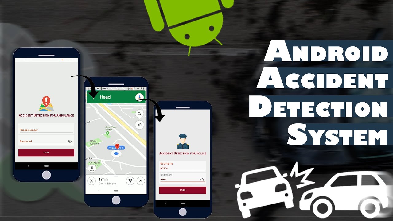 App Android per il rilevamento degli incidenti | App di emergenza per incidenti stradali