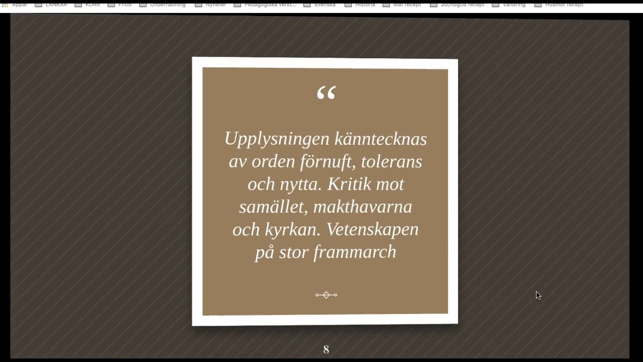 Sv2 Litteraturhistoria upplysningen