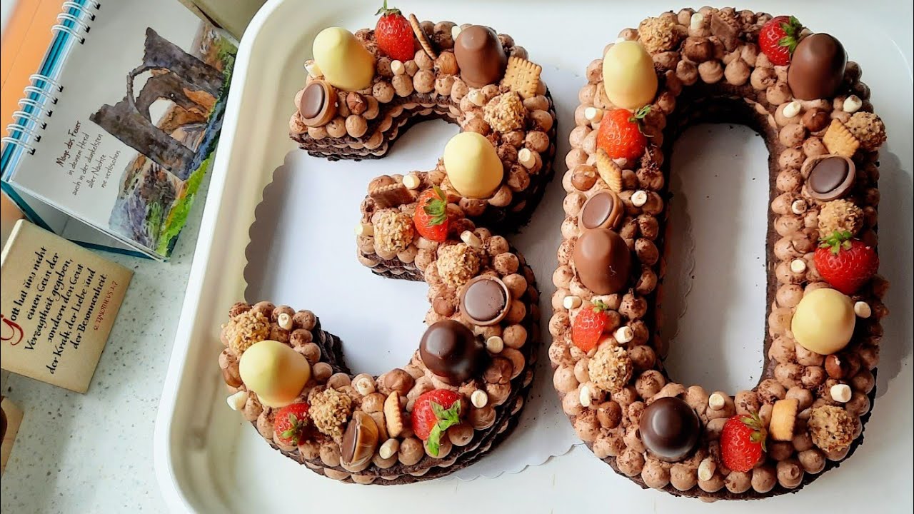 Zahlentorte 30 Geburtstagstorte Number Cake / Торт цифра / крем чис