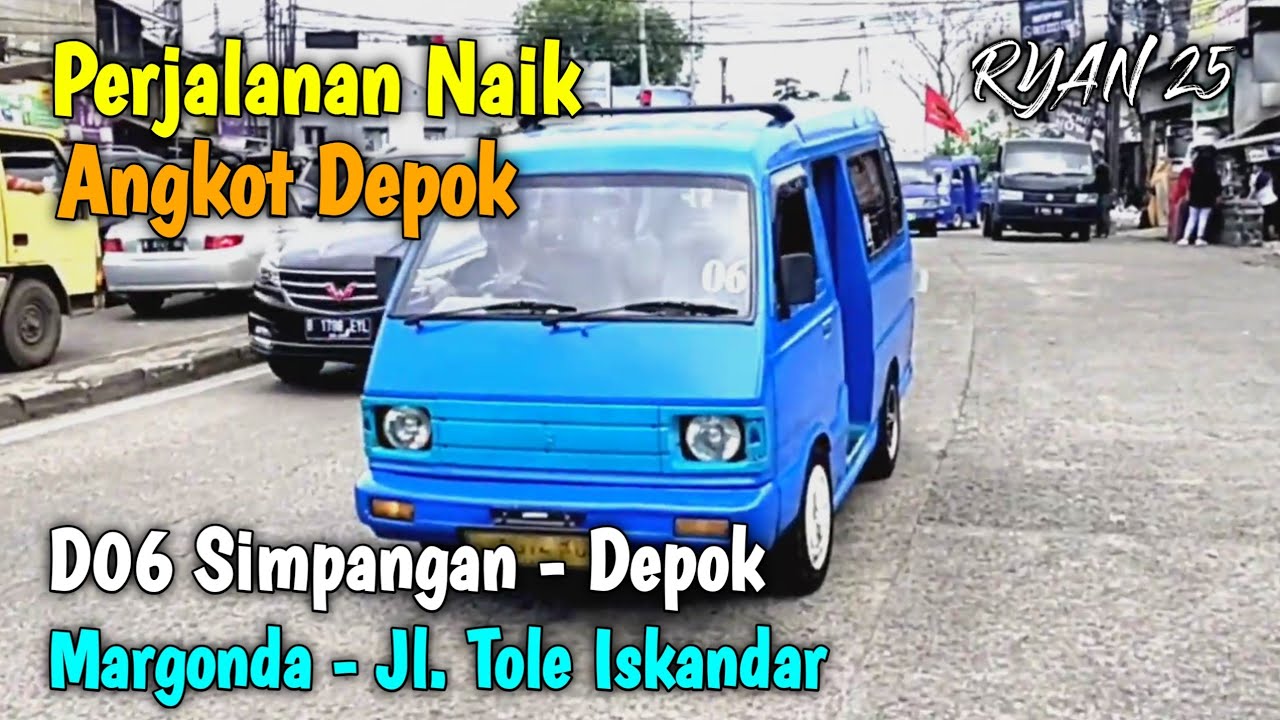 Trip Angkot Depok D06 Simpangan Depok - Terminal Depok (Stasiun Depok Baru - ITC Depok - Margonda)