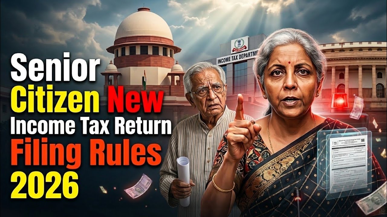Senior Citizen New Income Tax Return Filing Rules 2026 !! New Important Updates for Senior Citizen!!