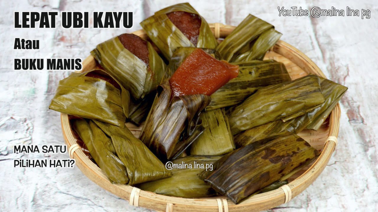 Lepat Ubi Kayu Paling Sedap | Belebat Ubi Kayu | Kuih Buku Manis | Kuih Tradisional | malina lina pg