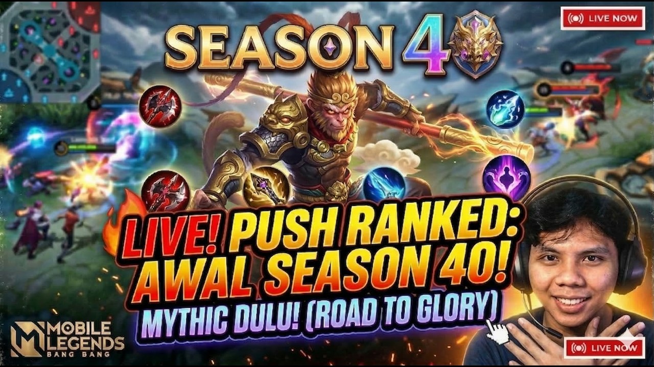 LIVE PUSH RANK MOBILE LEGENDS: ROAD TO MYTHICAL GLORY SEASON 40 INDONESIA 🇮🇩