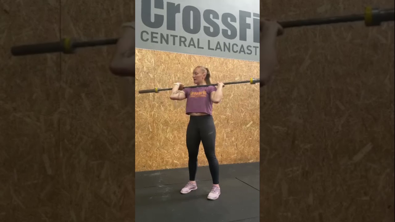Push press rack position DIFFERENT to front squat rack position 